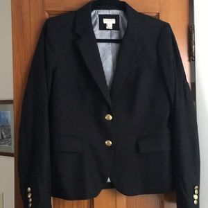 JCrew Black Wool Blazer Size 10